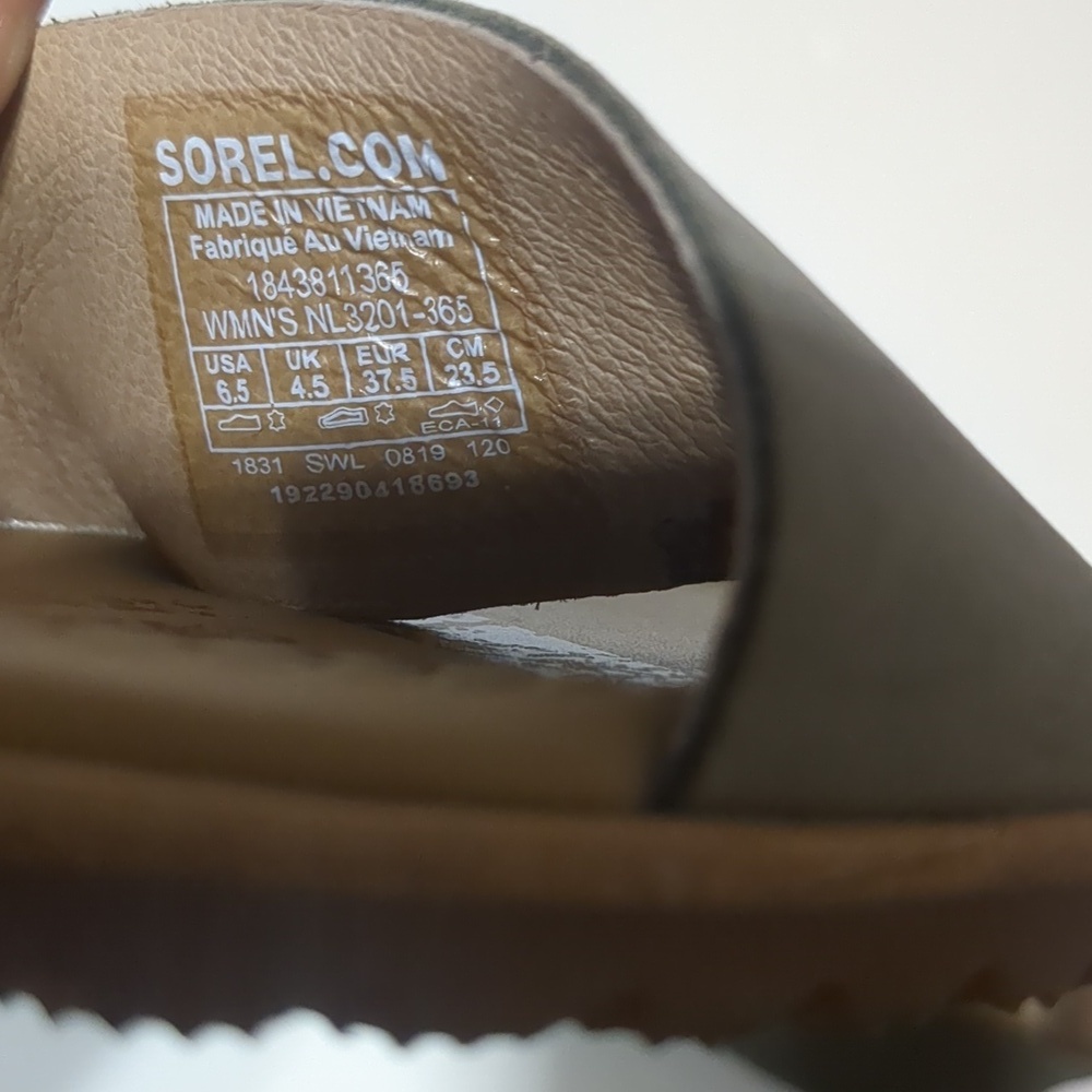 Sorel Ella Cross Ankle Strap Flat Sandal women size 6.5 - Picture 7 of 7